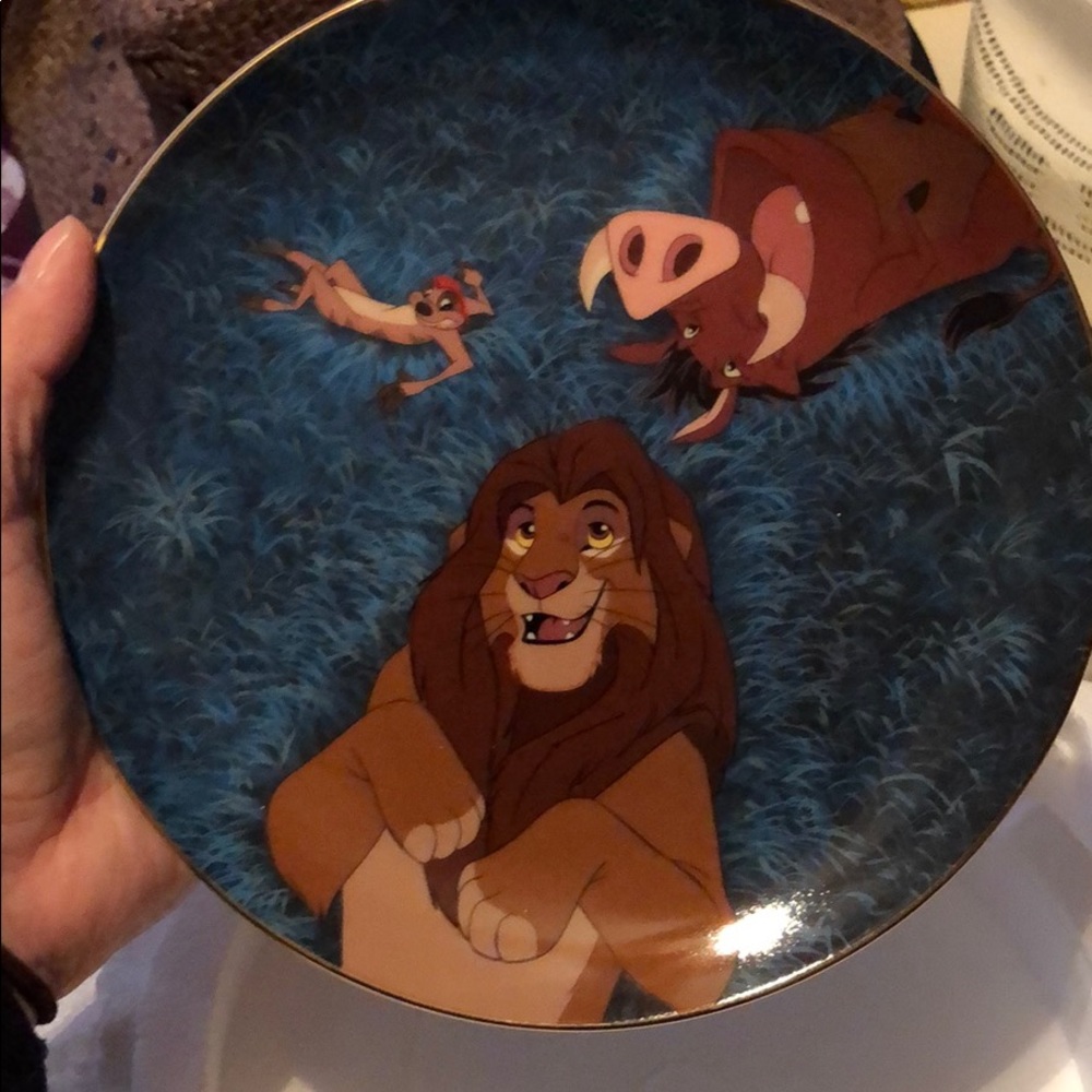 Lion king Bradford exchange plates w/ certificate